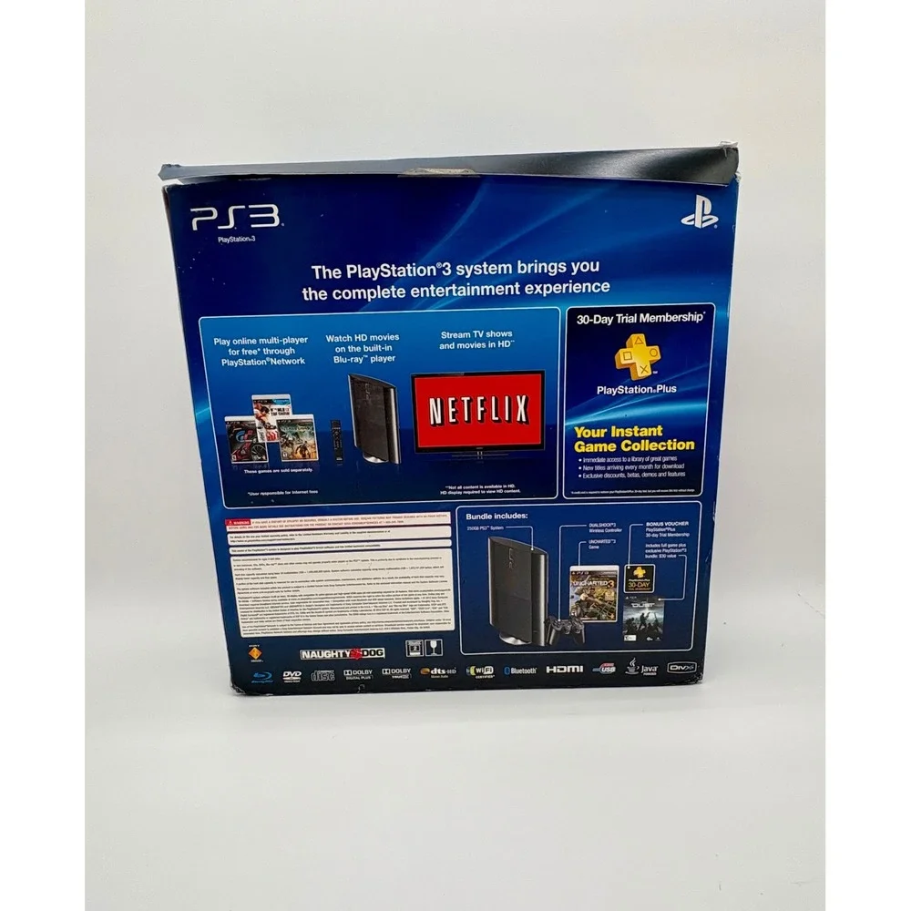 Sony PlayStation 3 PS3 250GB Uncharted 3 GOTY Edition Empty Box Only CECH-4001B
